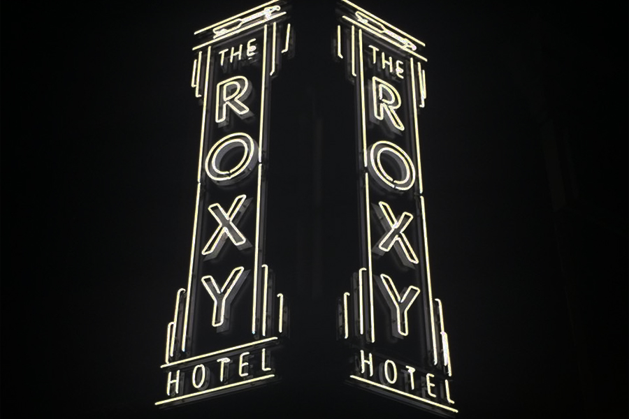 Roxy neon sign