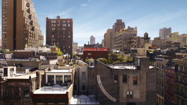 View of TriBeCa, NY from the Roxy Hotel.