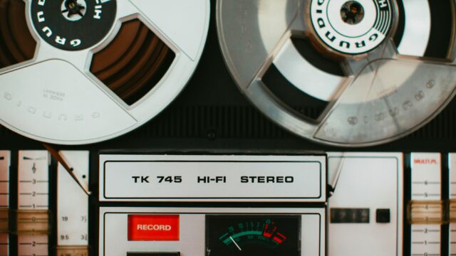 A retro stereo system