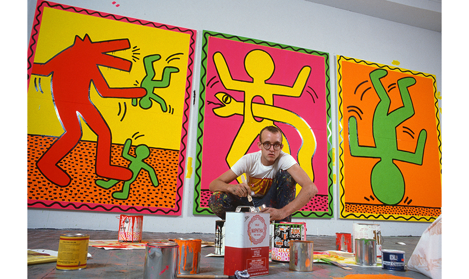 Keith haring studio tryptich 1