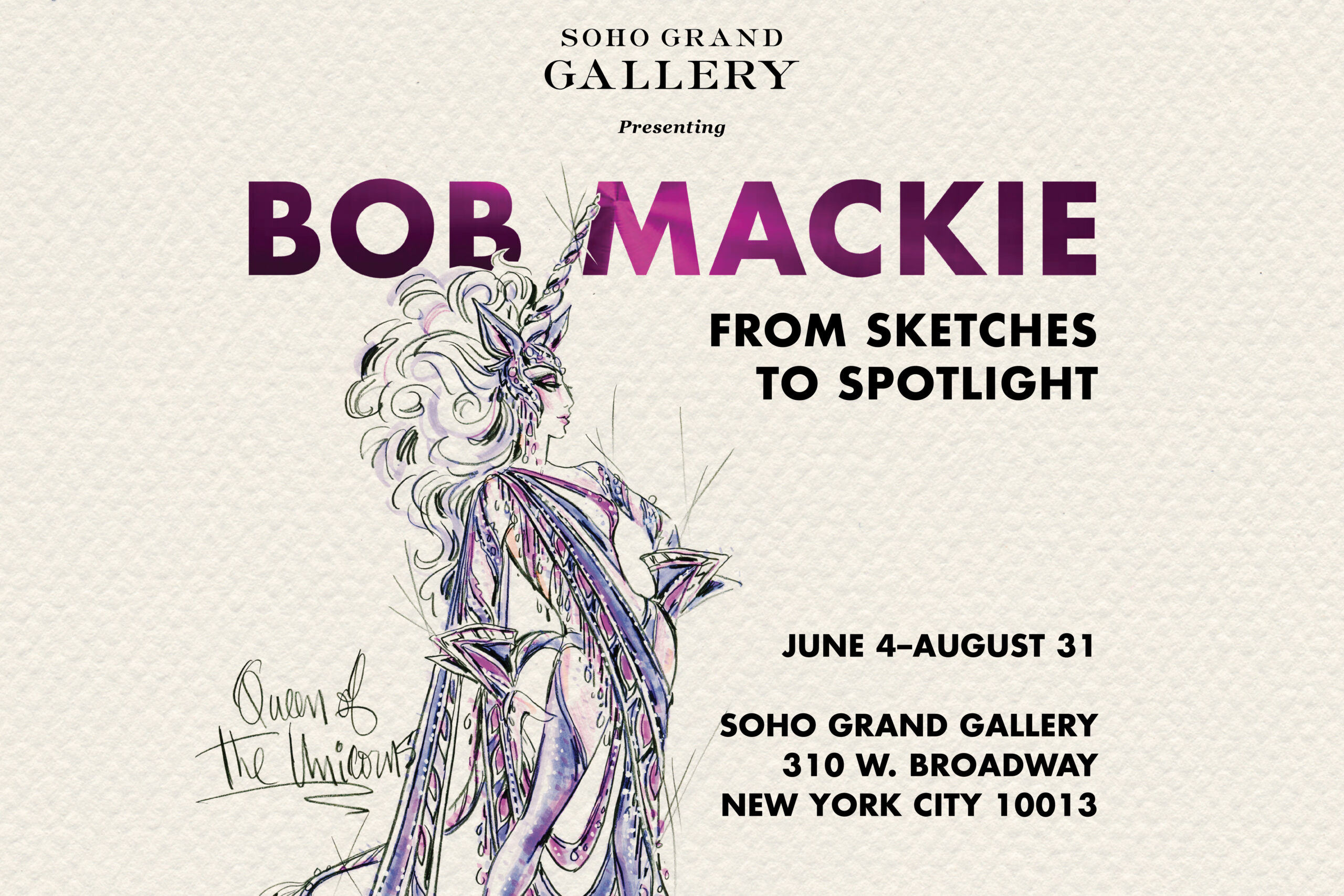 Bob Mackie From Sketches To Spotlight Opening June 4