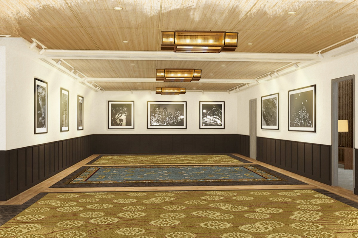Rendering of the new meeting space at Soho Grand, The Gallery.