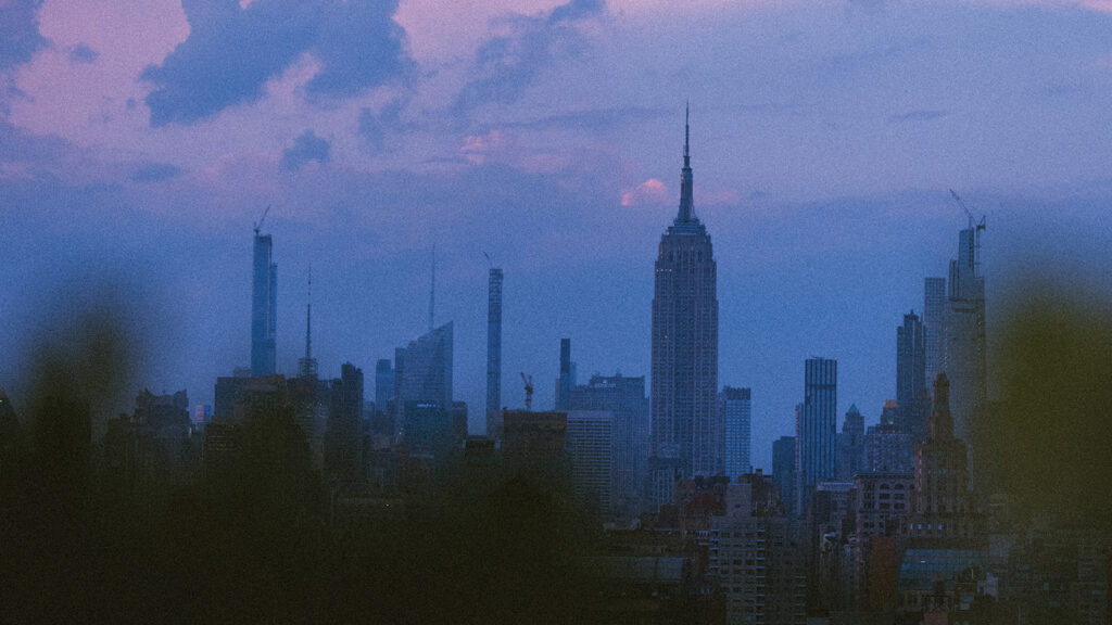 New York City Skyline at sunset