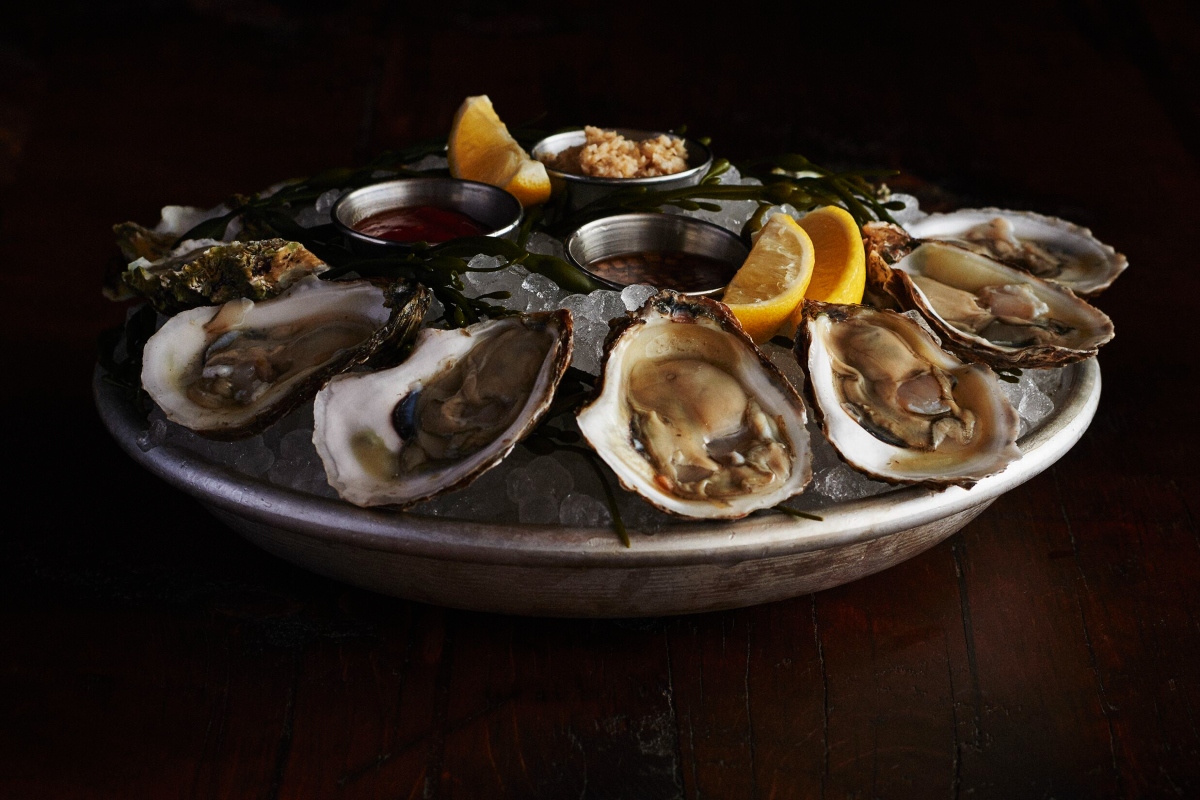 Oysters on ice at Roxy Bar.
