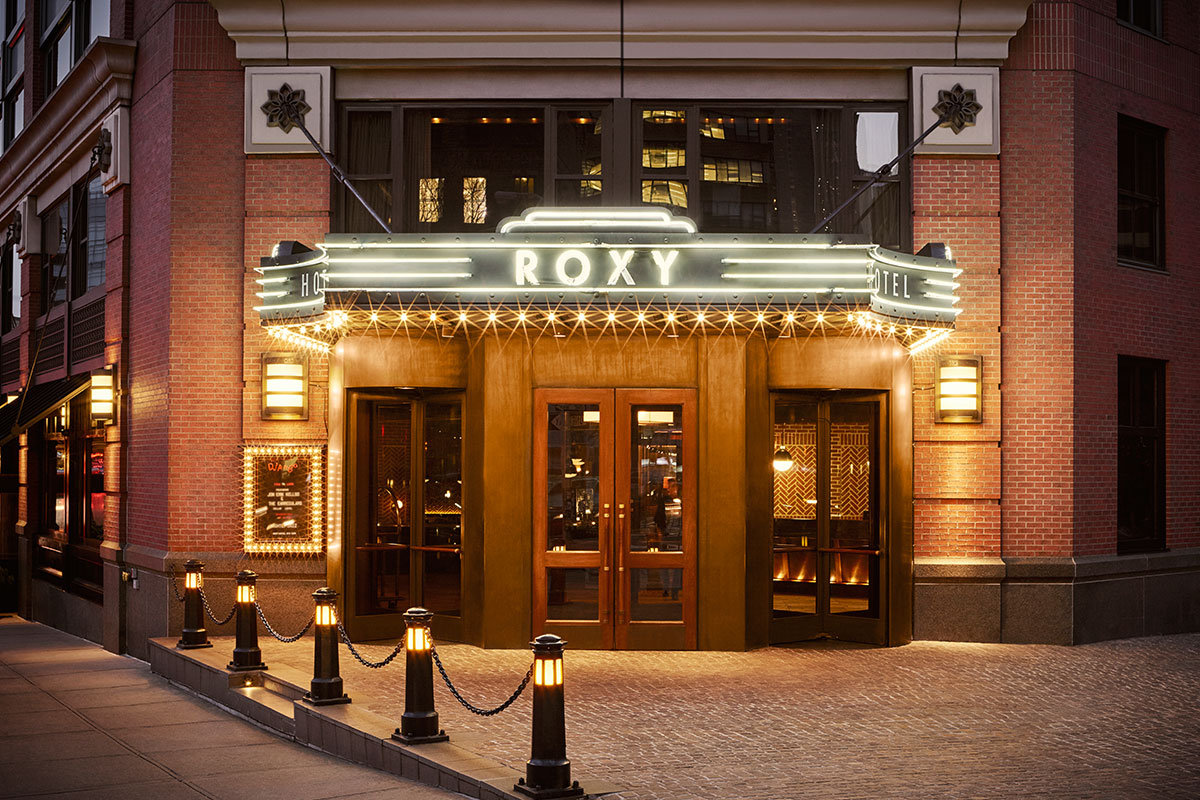 entrance to the Roxy Hotel