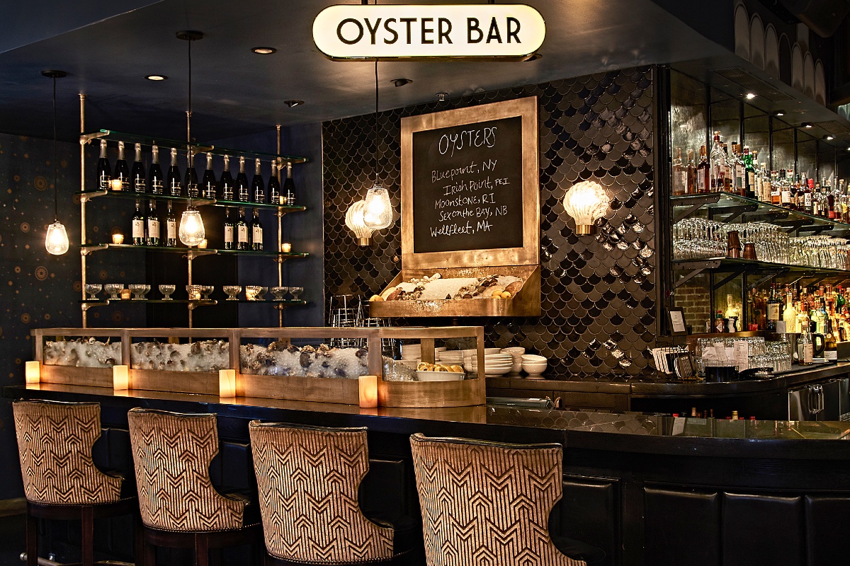 Oyster bar at Roxy Hotel.