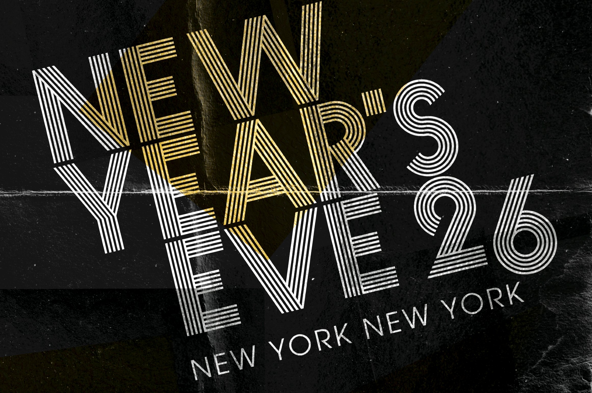 Flyer for Roxy Hotel's NYE party.
