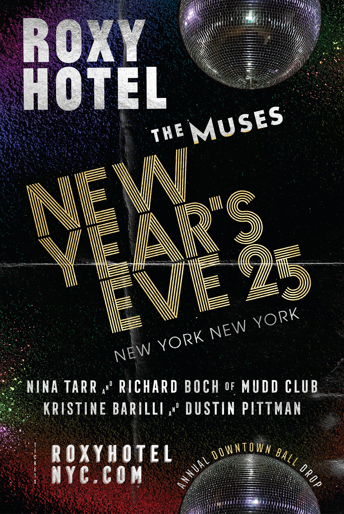 Roxy Hotel New Year's Eve Invitation Flyer