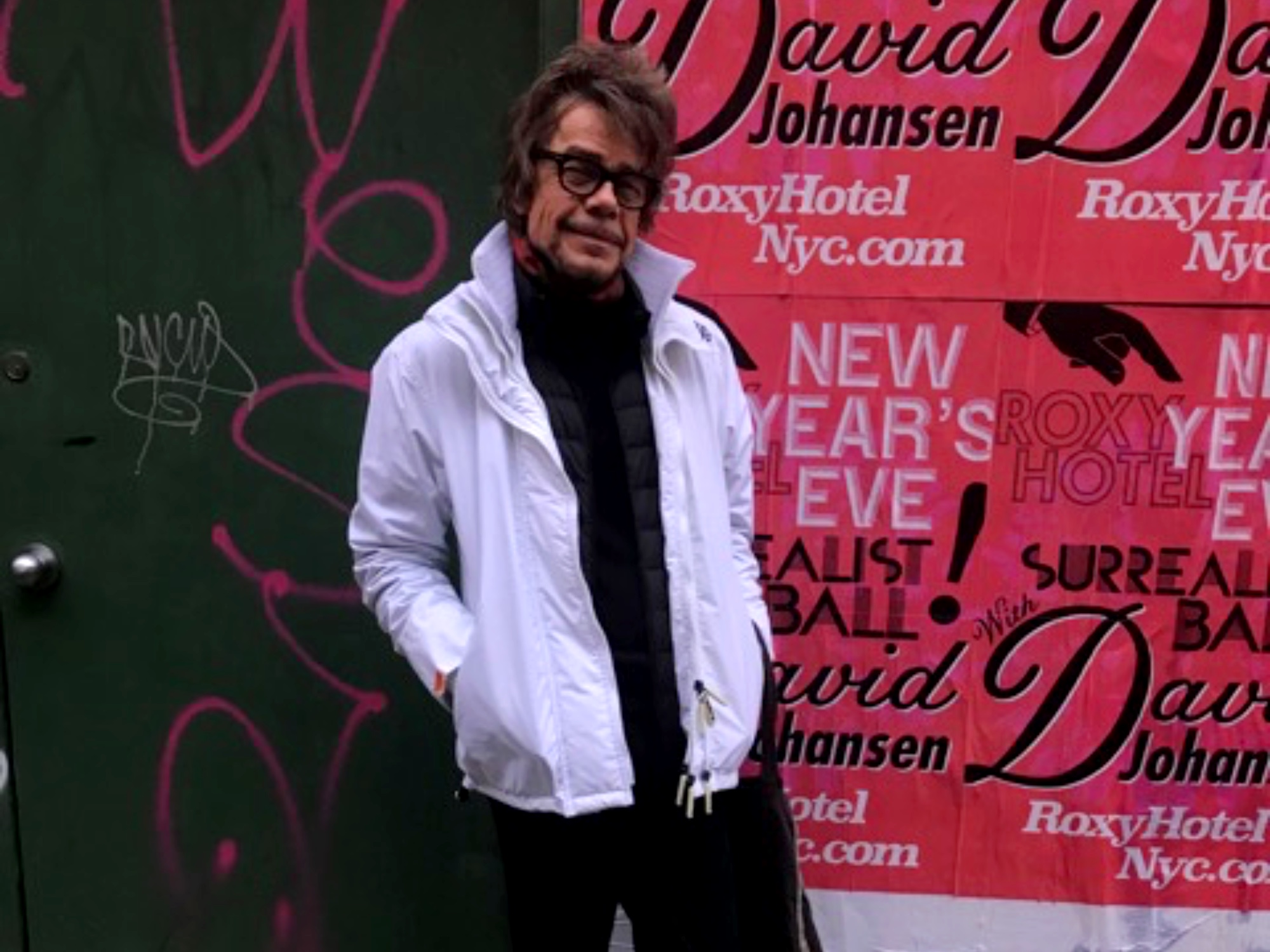 David Johansen on the streets of New York City
