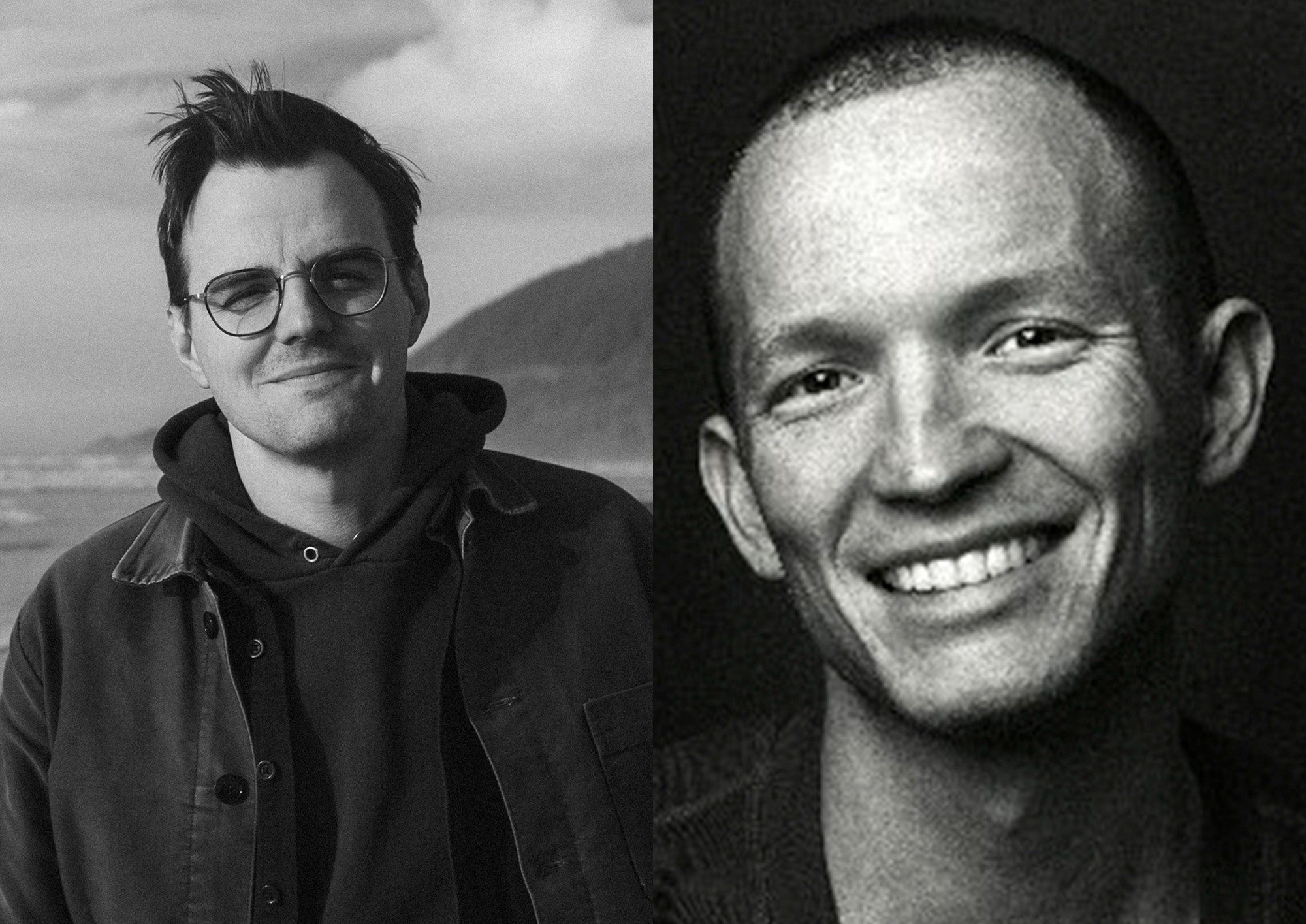 Portraits of filmmaker Jeff Rutherford and actor Jefferson White