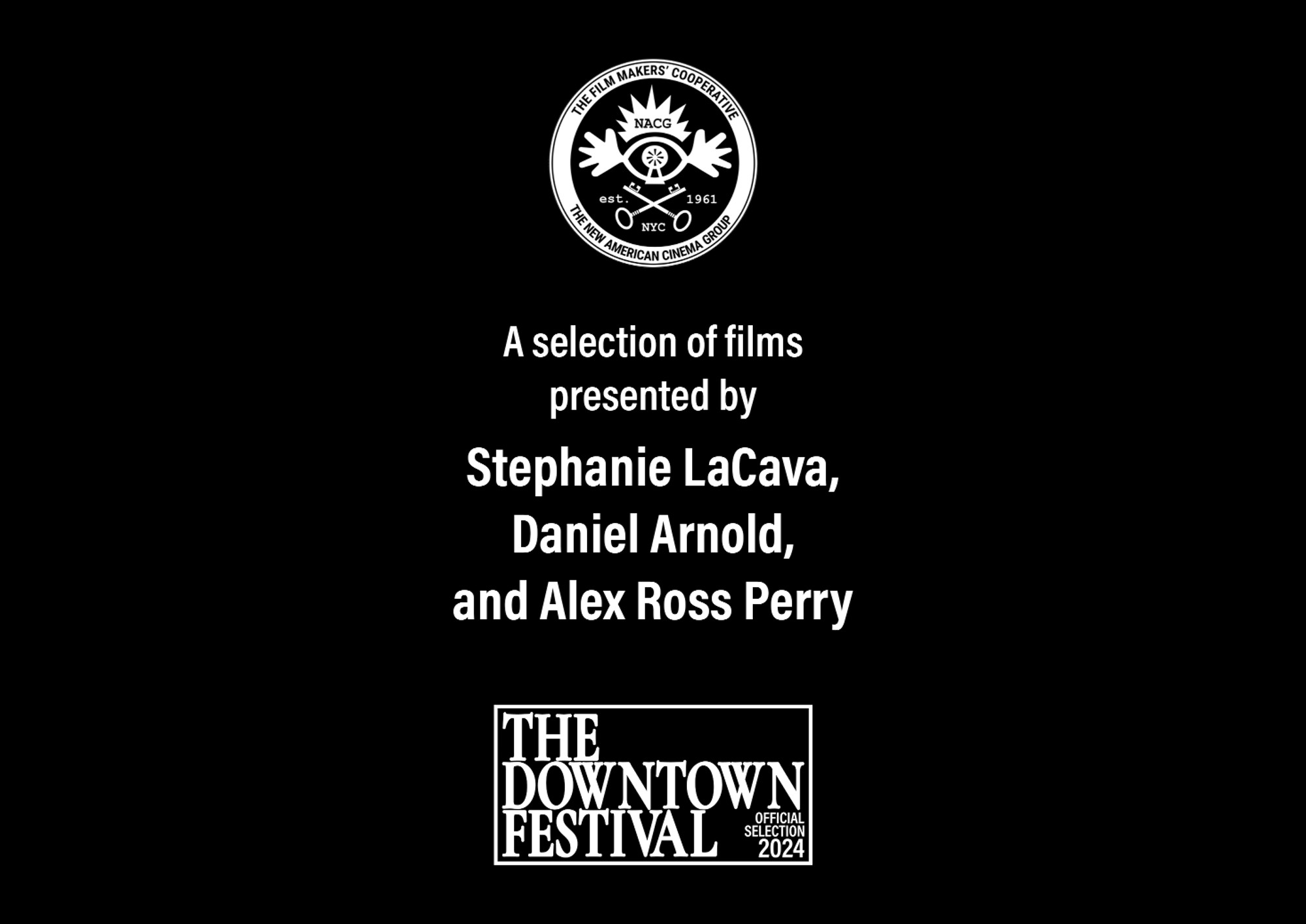 Flyer image for The Downtown Festival's Film Co-Op program