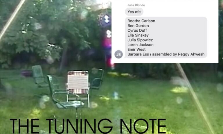 Flyer for Tuning Note shorts program