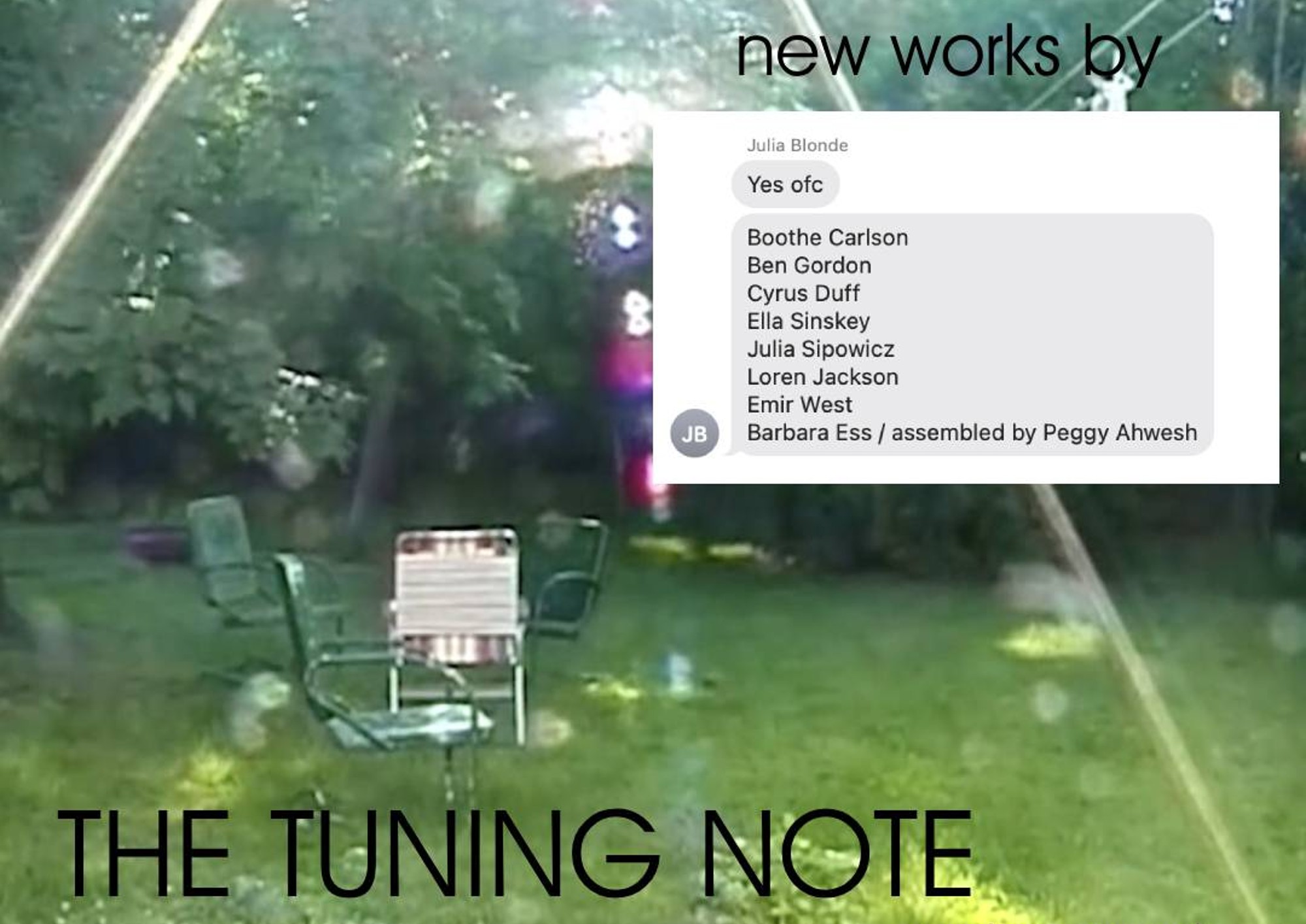 Flyer for Tuning Note shorts program