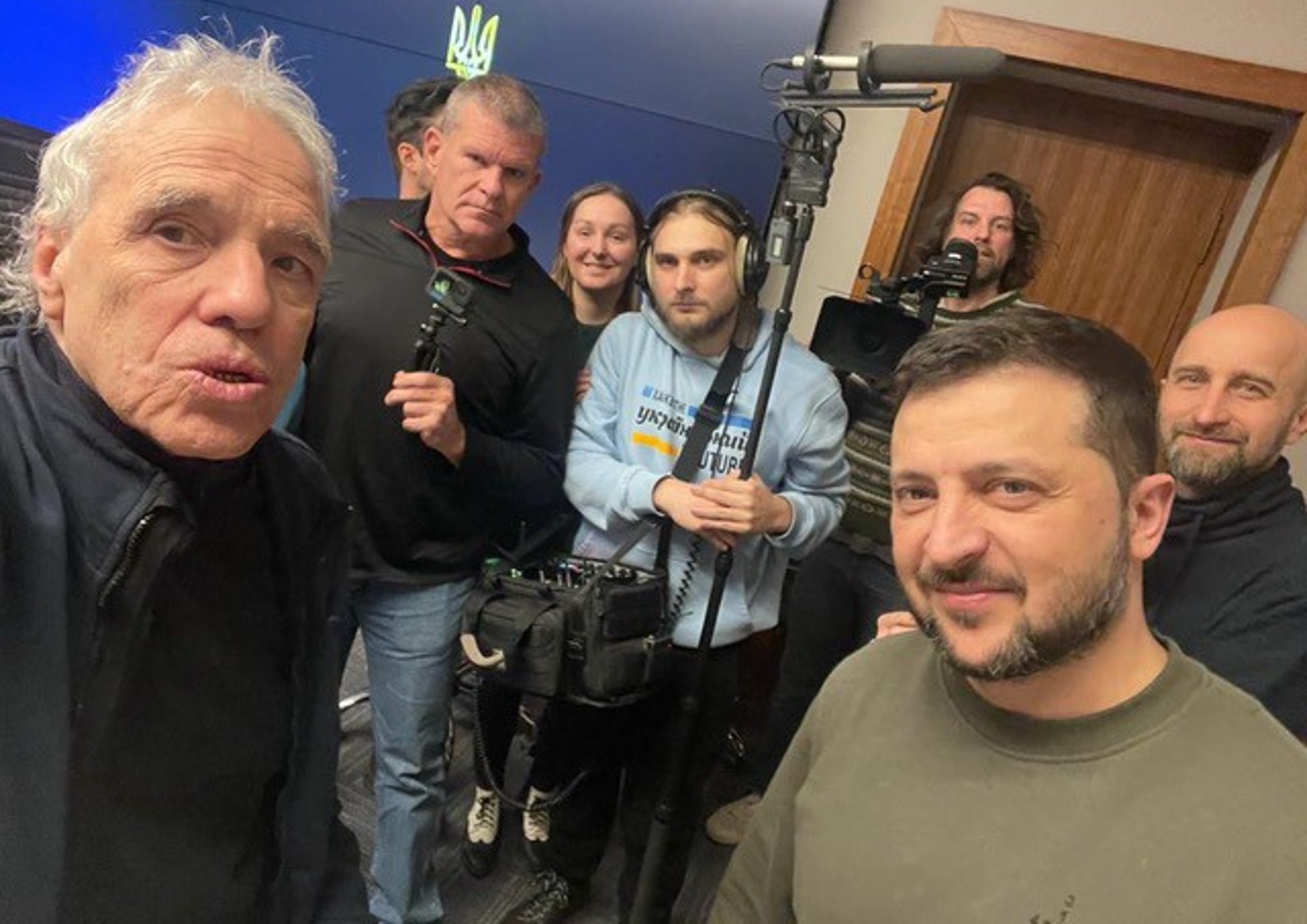 Portrait of Abel Ferrara, Sean Price Williams and Volodomyr Zelenskyy