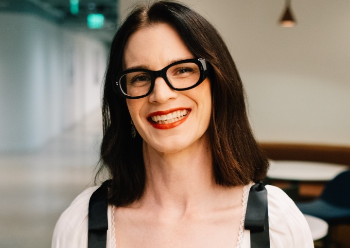 Portrait of writer Margot Stacy