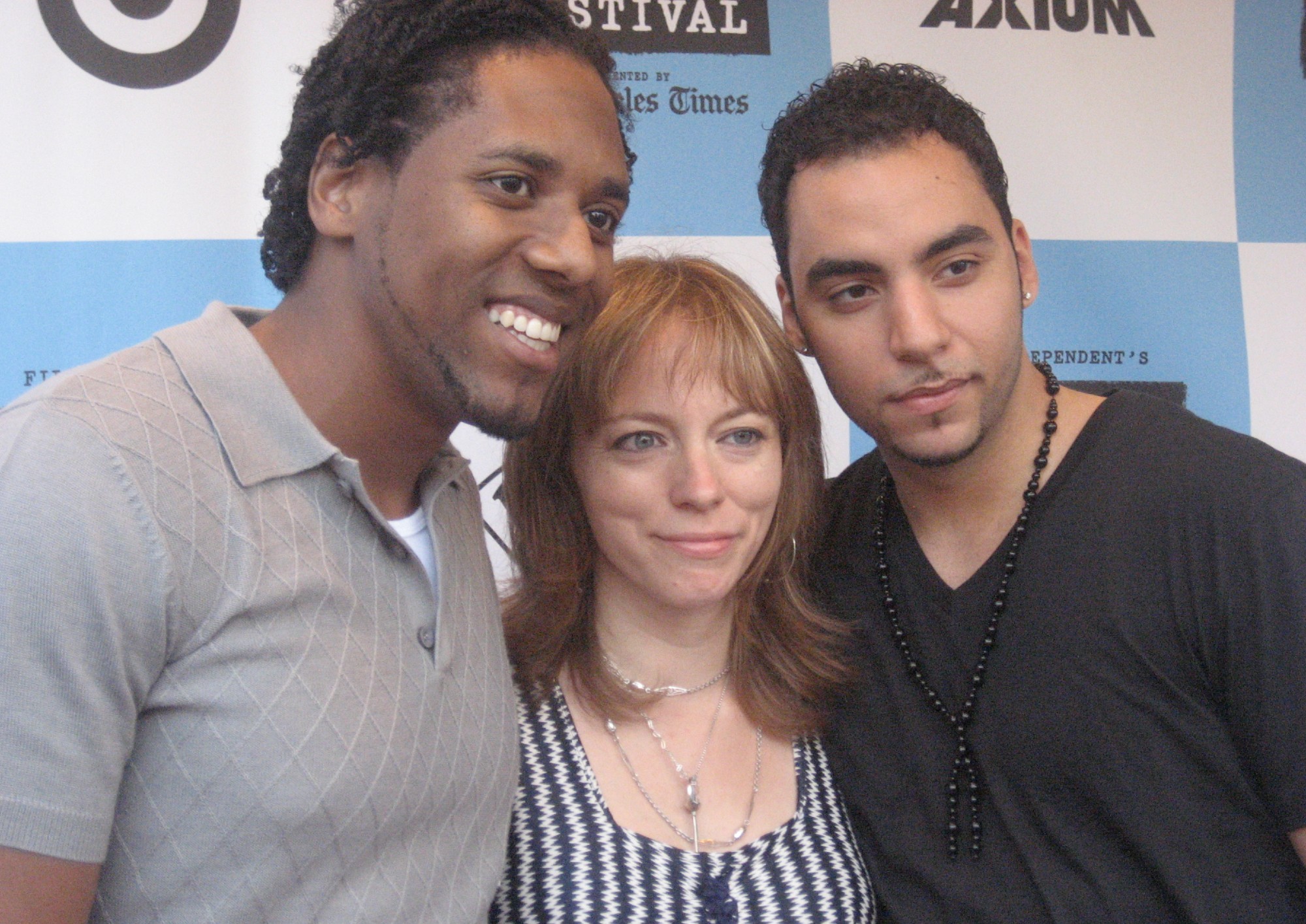 Portrait of filmmaker Ilya Chaiken and actor Kareem Saviñon