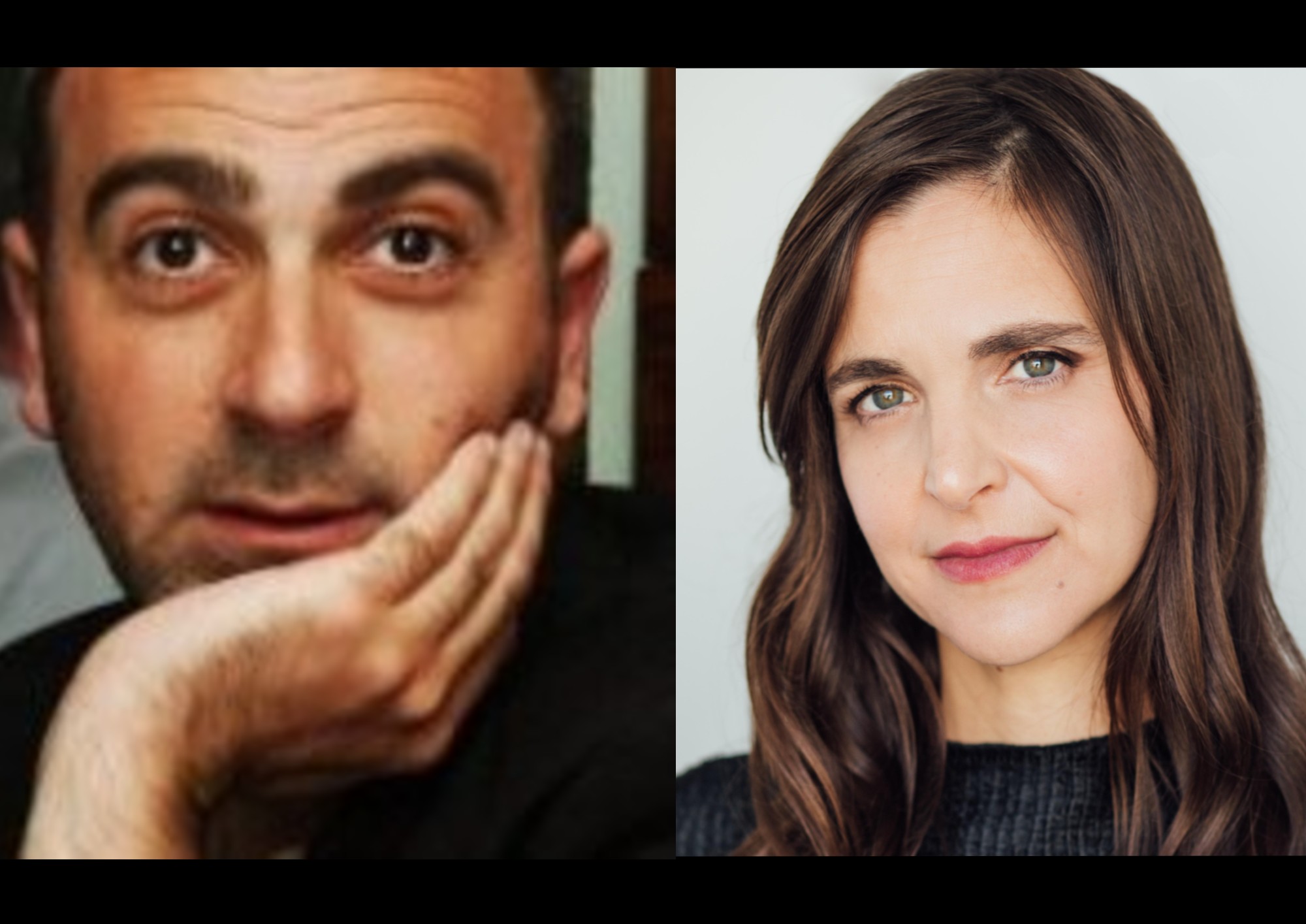 headshots of Miranda Calderon and Jason Trucco