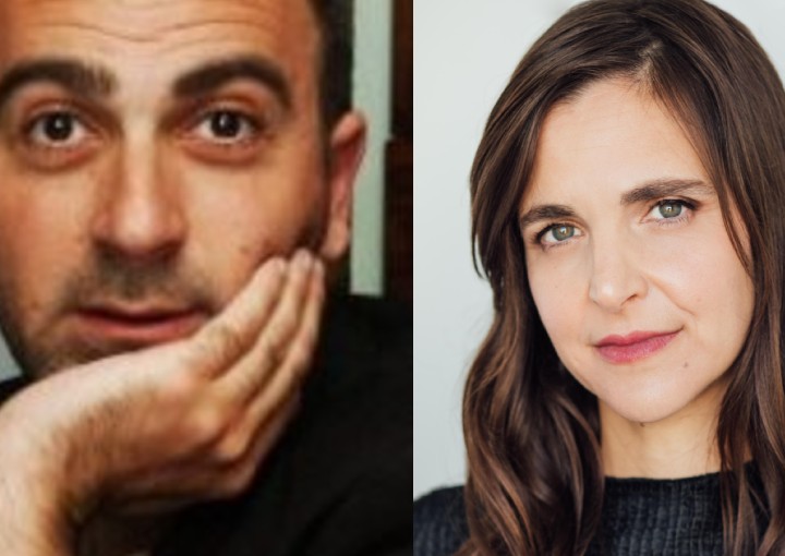 headshots of Miranda Calderon and Jason Trucco